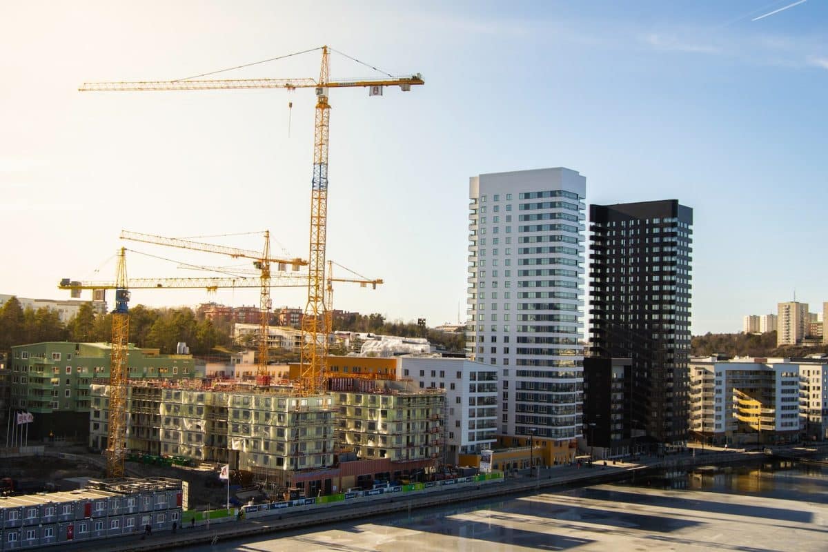 Des immeubles en construction