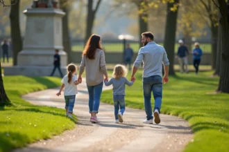 Parc Montcalm avec ses sentiers et espaces verts apaisants