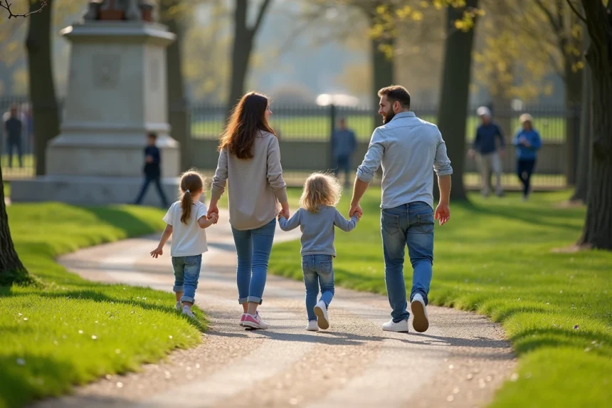 Parc Montcalm avec ses sentiers et espaces verts apaisants