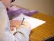 person using pencil